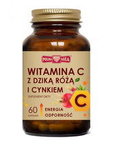 Vitamine C à l'églantier et au zinc 60 capsules POLISH ROSE